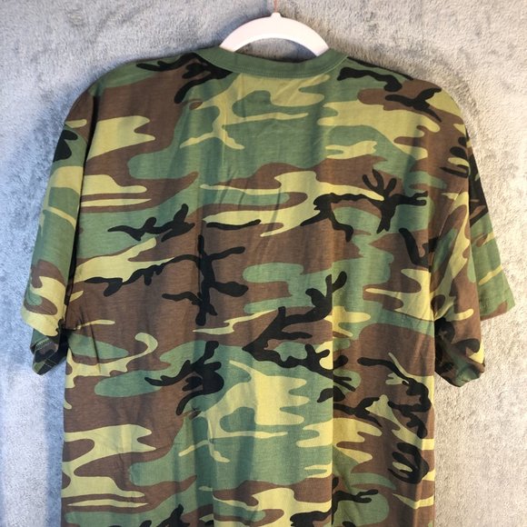 Men's XL Rothco Heavyweight Short Sleeve Military Camo T-Shirt - Picture 4 of 9